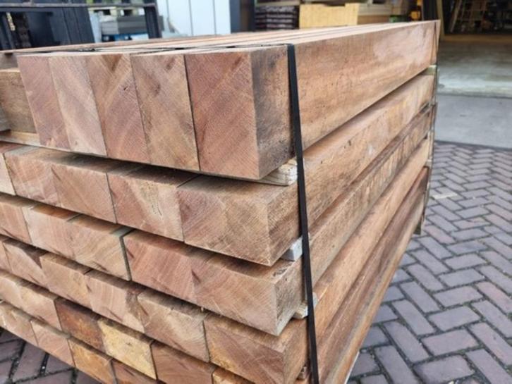 51 Hardhouten balken 7.5x12.5 cm / 1.10 m lang - nr: HB333, Tuin en Terras, Palen, Balken en Planken, Balken, Minder dan 180 cm