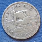 Nieuw-Zeeland 1 shilling 1933 Km 3 CK9, Verzenden, Losse munt, Zilver