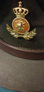 millitaire uni- khaki platte pet mrt officiers embleem, Ophalen of Verzenden, 'T Olde Gre-j, Info@toldegrej.nl, Endepoelstraat 20f Didam