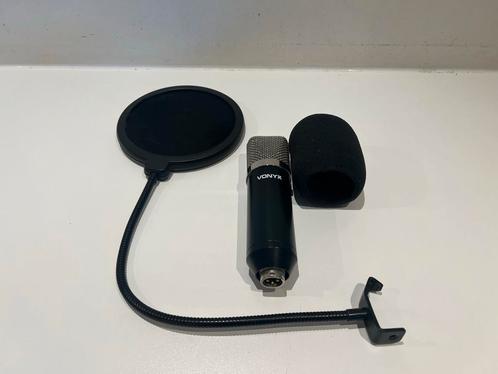 Vonyx Studiomicrofoon met Pop Filter, Muziek en Instrumenten, Microfoons, Gebruikt, Studiomicrofoon, Ophalen of Verzenden