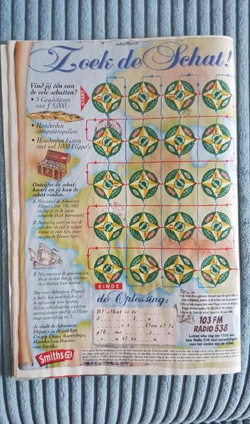 Adventure Flippo`s advertentie Zoek de Schat!, schatkaart 1 beschikbaar voor biedingen