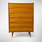 Vintage ladekast in de stijl van Arne Vodder, Arne Vodder | Deens design | mid-century, Gebruikt, 5 laden of meer, 100 tot 150 cm