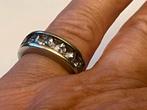 Zilveren ring Aquamarijn opruiming, Sieraden, Tassen en Uiterlijk, Ringen, Verzenden, Met edelsteen, Dame, Zilver