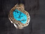 Sterling zilveren Navajo armband met turkoois, Sieraden, Tassen en Uiterlijk, Kettingen, Overige materialen, Verzenden, Zo goed als nieuw