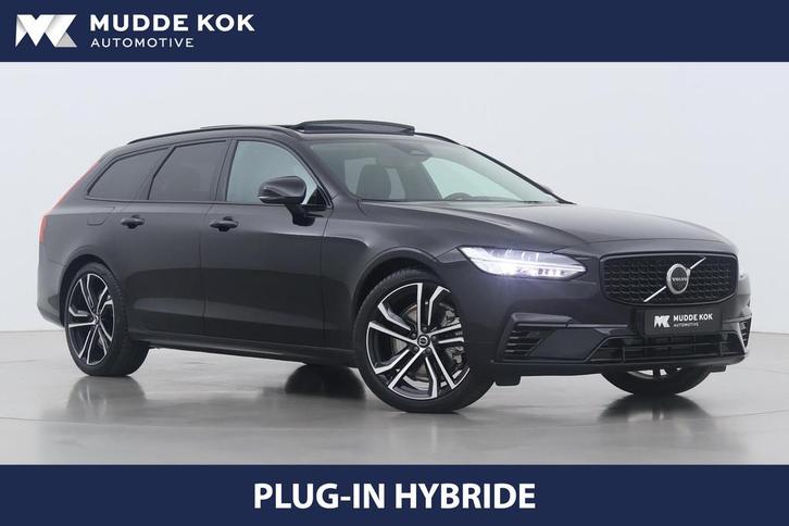 Volvo V90 T6 Plug-in hybrid Ultra Dark | Luchtvering Achter, Auto's, Volvo, Bedrijf, Te koop, V90, 360° camera, 4x4, ABS, Achteruitrijcamera