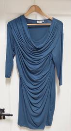 tricot jurk / tuniek, Blauw, Maat 42/44 (L), Ophalen of Verzenden, Gedragen