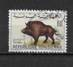 Tunesie dieren 1968 zwijn, Postzegels en Munten, Postzegels | Thematische zegels, Ophalen of Verzenden, Dier of Natuur, Gestempeld