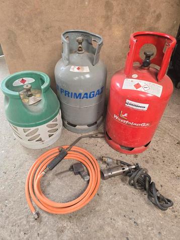 Gasflessen en Branders - Diverse Maten beschikbaar voor biedingen