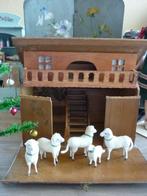 Antiek speelgoed stal, boerderij, ca. 1930., Antiek en Kunst, Antiek | Speelgoed, Verzenden