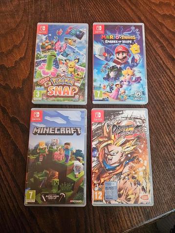 4 originele switch games. beschikbaar voor biedingen