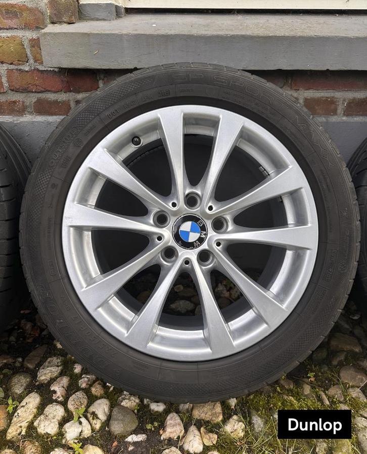 Set BMW spaakvelgen en zomerbanden 17", Auto-onderdelen, Banden en Velgen, Velg(en), Zomerbanden, 17 inch, 225 mm, Personenwagen