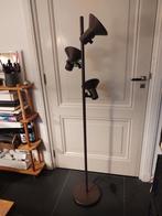 Vintage bruine vloerlamp met 3 verstelbare kapjes, Ophalen, Gebruikt, Geen idee, Vintage