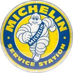 Michelin Service Station..  Metalen wandbord in reliëf Ø., Verzamelen, Ophalen of Verzenden, Nieuw, Reclamebord