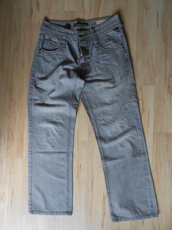 grijze spijkerbroek maat 36/34 angelo litrico denim, Kleding | Heren, Spijkerbroeken en Jeans, Zo goed als nieuw, W36 - W38 (confectie 52/54)