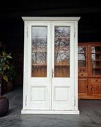 Klassieke franse buffetkast | Hoge antieke vitrinekast #2470, Ophalen of Verzenden