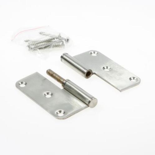 Intersteel Paumelle RVS rechts 89 x 89 x 2,5mm knoop 12mm, Hobby en Vrije tijd, Overige Hobby en Vrije tijd, Nieuw, Ophalen of Verzenden