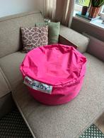 Roze / grijze poef, Ophalen, Gebruikt, Roze