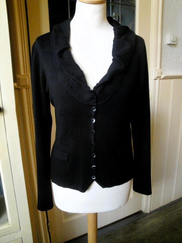 Zwart vestje ENJOY maat M, Kleding | Dames, Truien en Vesten, Zo goed als nieuw, Maat 38/40 (M), Zwart, Ophalen of Verzenden