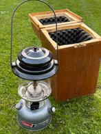 Coleman 295 Benzine Lamp + Houten Kist, Ophalen, Gebruikt