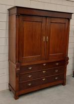 Strakke antieke Hollandse kast / kabinet. Eiken., Antiek en Kunst, Ophalen