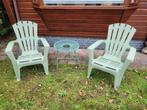 Tuinset Leenbakker. 2 loungestoelen en 1 tafeltje, Tuin en Terras, Ophalen, Zo goed als nieuw, Kunststof, 2 zitplaatsen