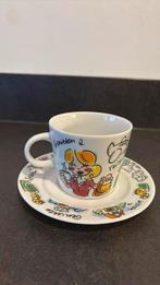 Blond Amsterdam ABN AMRO kop en schotel, Huis en Inrichting, Keuken | Servies, Ophalen, Blond Amsterdam, Zo goed als nieuw, Kop(pen) en/of Schotel(s)