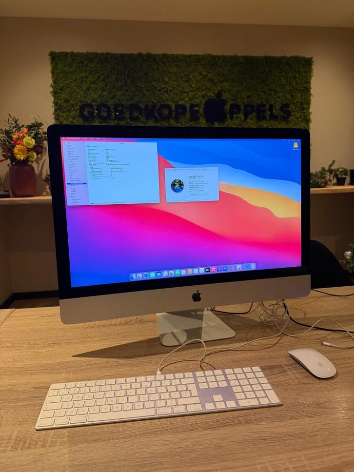 iMac 27 inch 2019 i5 8GB 1TB, Computers en Software, Apple Desktops, Zo goed als nieuw, Ophalen