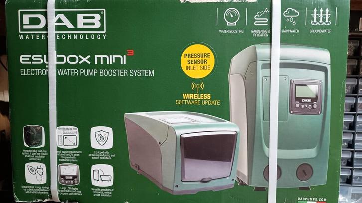 DAB Esybox Mini 3 drukverhogingspomp
, nog nieuw in doos, Tuin en Terras, Waterpompen, Ophalen of Verzenden