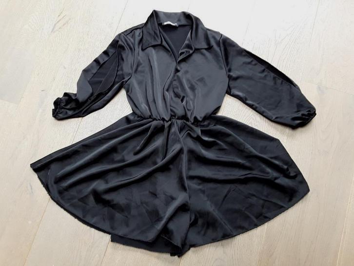 Leuk voor de feestdagen; Zwarte korte jumpsuit van SCAMM S/M, Kleding | Dames, Jumpsuits, Zo goed als nieuw, Maat 36 (S), Zwart
