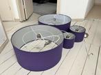 4 Paarse Hanglampen Home Sweet Home, Ophalen, Overige kleuren, 25 tot 50 cm, Rond