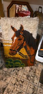 Vintage Wandpaneel met Paard, Minder dan 50 cm, Gebruikt, Vintage, Minder dan 50 cm