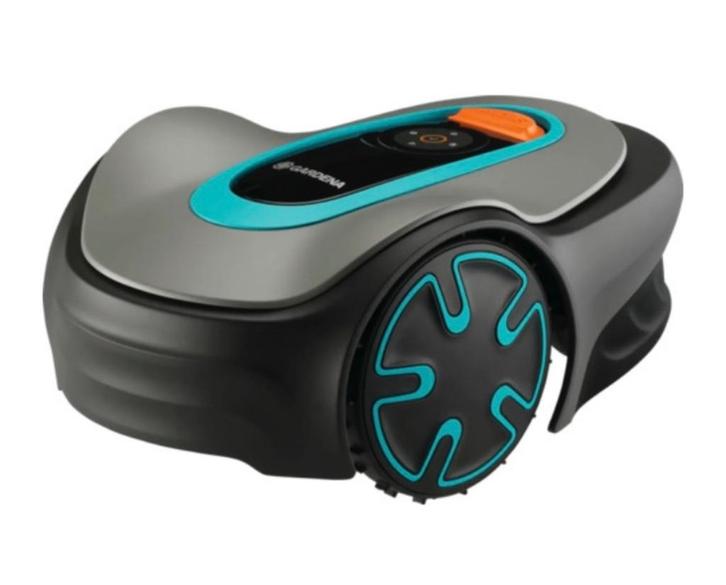 Gardena Sileno minimo 250m2 robotmaaier met garage, Tuin en Terras, Robotmaaiers, Gebruikt, Minder dan 20 cm, Bestuurbaar via app