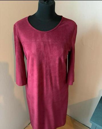 Gerry Weber mooi wijnrood suede look jurkje mt 38 ZGAN beschikbaar voor biedingen