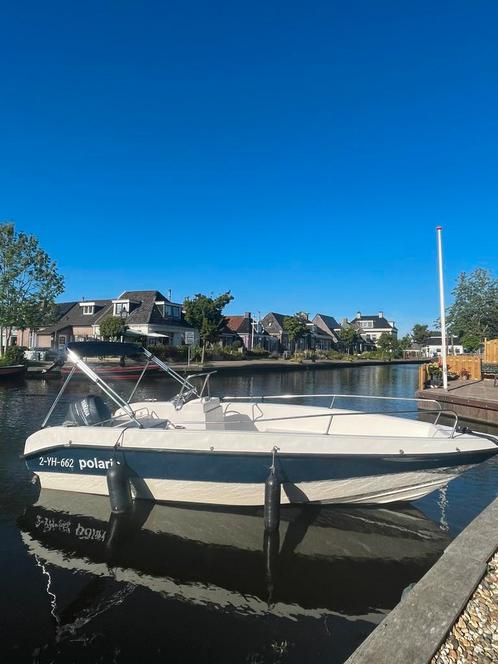 Polaris consoleboot – 550 cm – Yamaha 40 PK incl trailer., Watersport en Boten, Motorboten en Motorjachten, Zo goed als nieuw