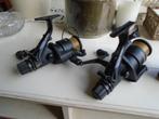 2 x Shimano 6010 AERO GT Baitrunners + reserve spoelen., Watersport en Boten, Ophalen of Verzenden, Zo goed als nieuw, Molen