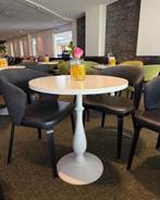 Witte ronde tafel, Ophalen, Gebruikt, 50 tot 100 cm, Rond