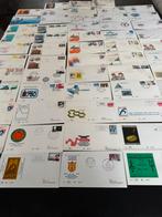 58 eerste dag enveloppe onbeschreven waar van 2 met en munt, Verzenden, Envelop