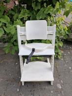 Tripp trapp stoel met babyset rugleuning beugel verkleiner, Ophalen of Verzenden, Gebruikt, Meegroeistoel
