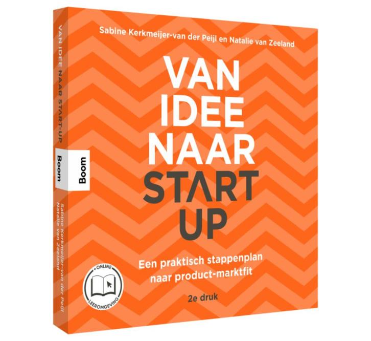 Van idee naar start-up (2e druk), Boeken, Studieboeken en Cursussen, Zo goed als nieuw, HBO, Beta, Verzenden