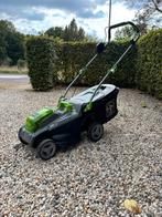 Lux accu grasmaaier nog 2 jaar garantie 37 cm breed, Tuin en Terras, Ophalen, Cirkelmaaier, Opvangzak, Accu-grasmaaier