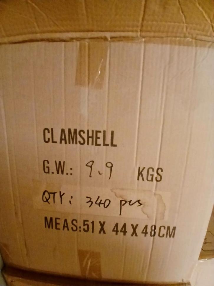 Clamshell Blisters 17x9x3 - 340 stuks per doos, Diversen, Papierwaren, Nieuw, Ophalen of Verzenden