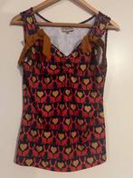 Lindy Bop mooie top van travelstof/ maat M, Kleding | Dames, Maat 38/40 (M), Verzenden, Oranje, Zo goed als nieuw
