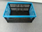 Opvouwbare blauwe krat, Doe-het-zelf en Verbouw, Kratten en Dozen, Ophalen, Krat