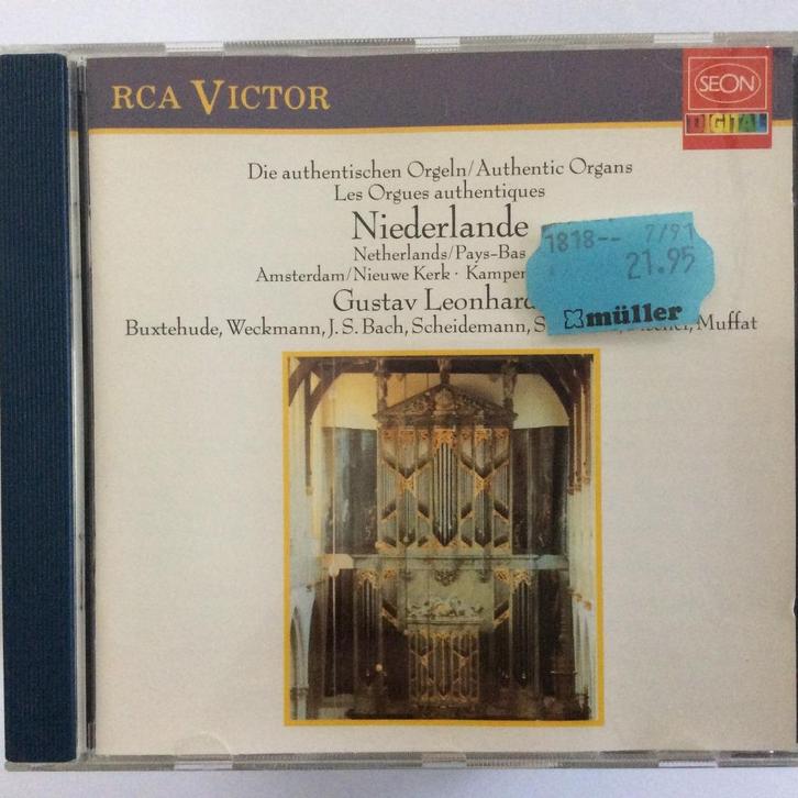 Orgel - G Leonhardt, Nieuwe Kerk A'dam & Kampen Buitenkerk, Cd's en Dvd's, Cd's | Klassiek, Zo goed als nieuw, Overige typen, Barok