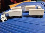 H0 1:87 Truck met 2 container trailers (15 stuks), Hobby en Vrije tijd, Modelauto's | 1:87, Ophalen of Verzenden, Zo goed als nieuw