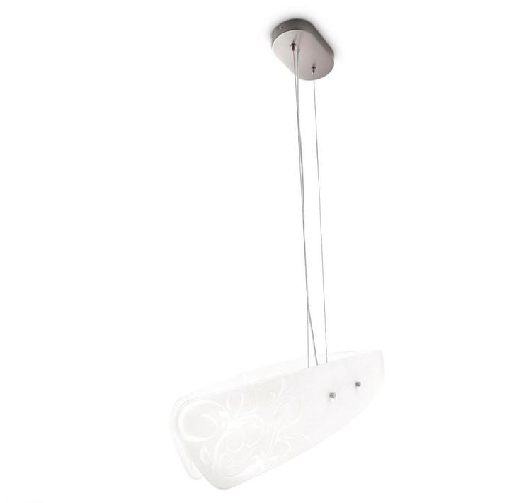 Pendellamp / Hanglamp PHILIPS myLiving Latu 2x23W -35% OFF!, Huis en Inrichting, Lampen | Plafondlampen, Nieuw, Glas, Metaal, Ophalen of Verzenden