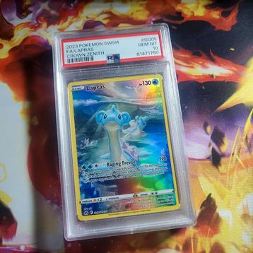 Pokemon crown zenith lapras psa 10! beschikbaar voor biedingen