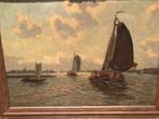 SCHILDERIJ MET ZICHT OP FRIES MEER, Antiek en Kunst, Ophalen