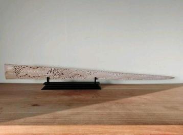 Taxidermie zwaardvis rostrum  tijger en draak  ( yin yang ) beschikbaar voor biedingen