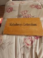 Antieke Malmberg's Letterdoos - Houten Letterdoos ca. 1950, Antiek en Kunst, Ophalen of Verzenden